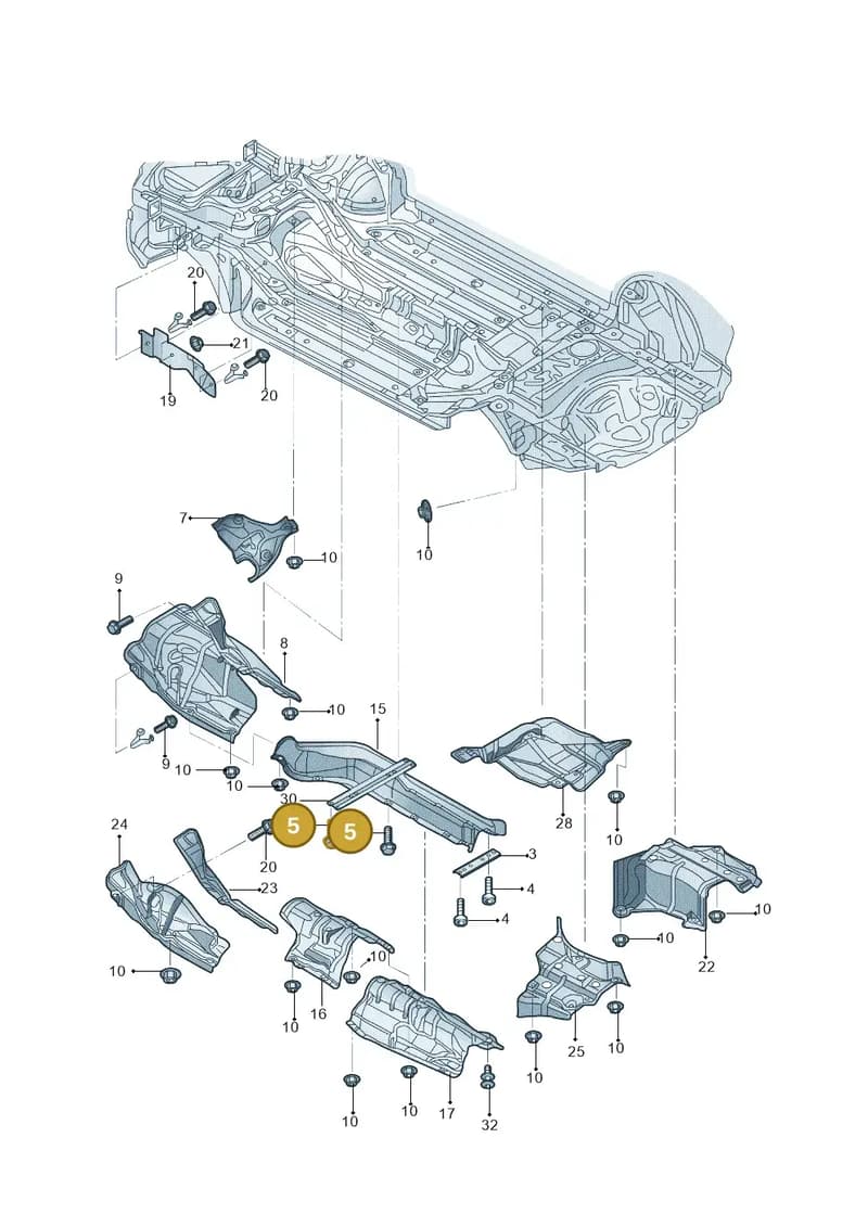 N91025102 — Audi Q5 (2009-2018) diagram 687804000, position 5