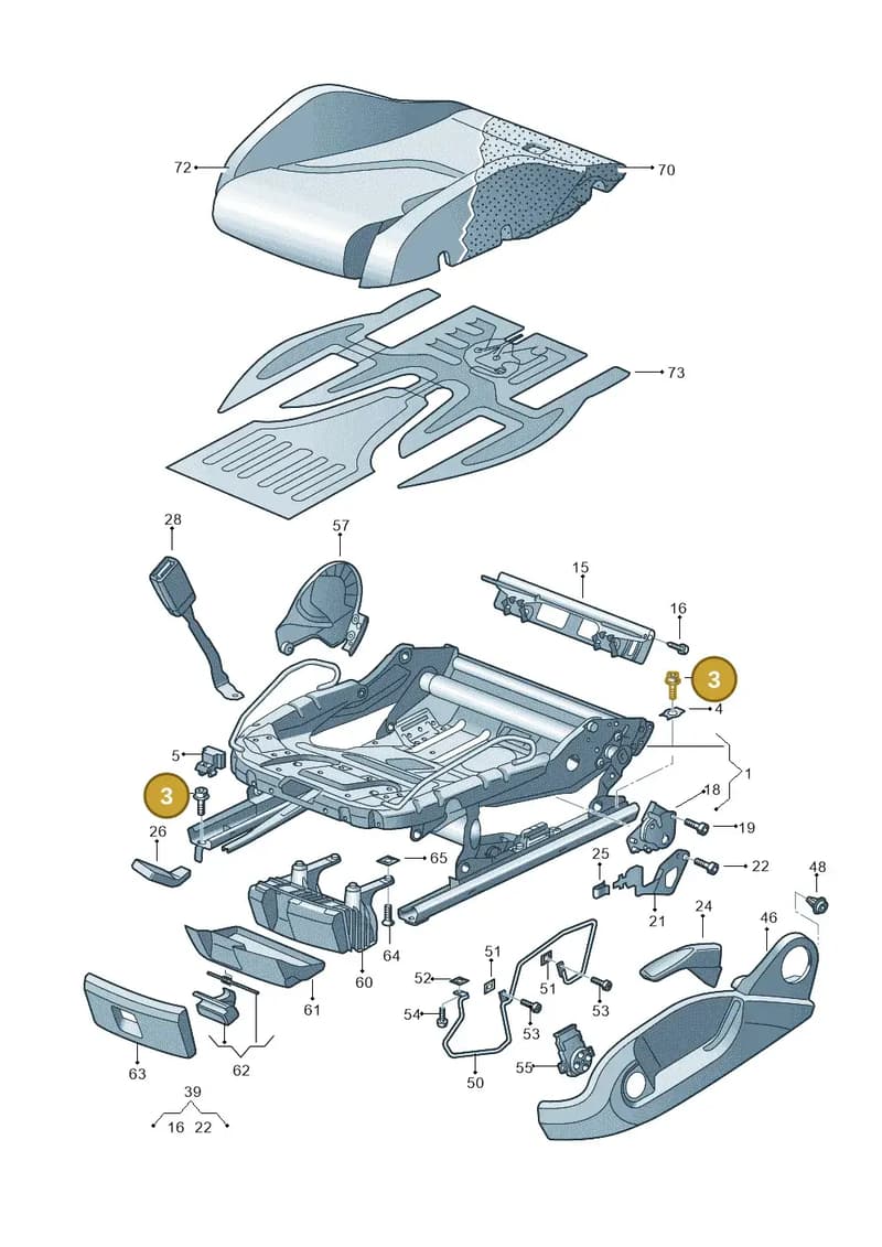 N91041301 — Audi R8 qu. 5.2 (2012-2015) diagram 609881000, position 3