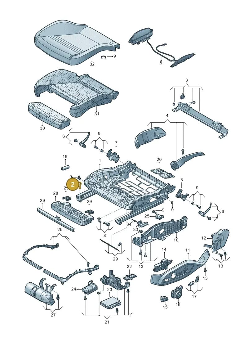 N91041301 — Audi R8 Spyder (2015-2024) diagram 872881050, position 2