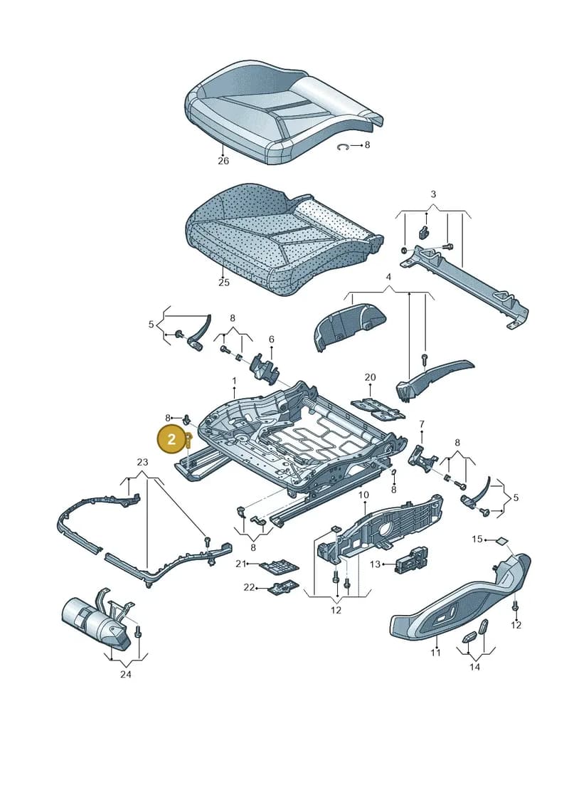 N91041301 — Audi R8 Spyder (2015-2024) diagram 872881000, position 2