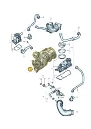 N91042303 Volkswagen Oval Hexagon Socket Head Bolt