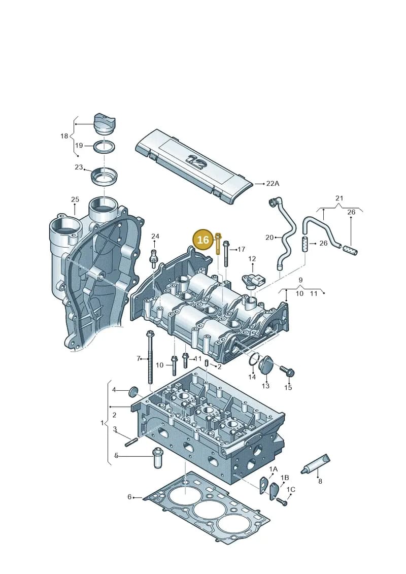 N91055401 — Skoda Rapid (2012-2022) diagram 608103400, position 16
