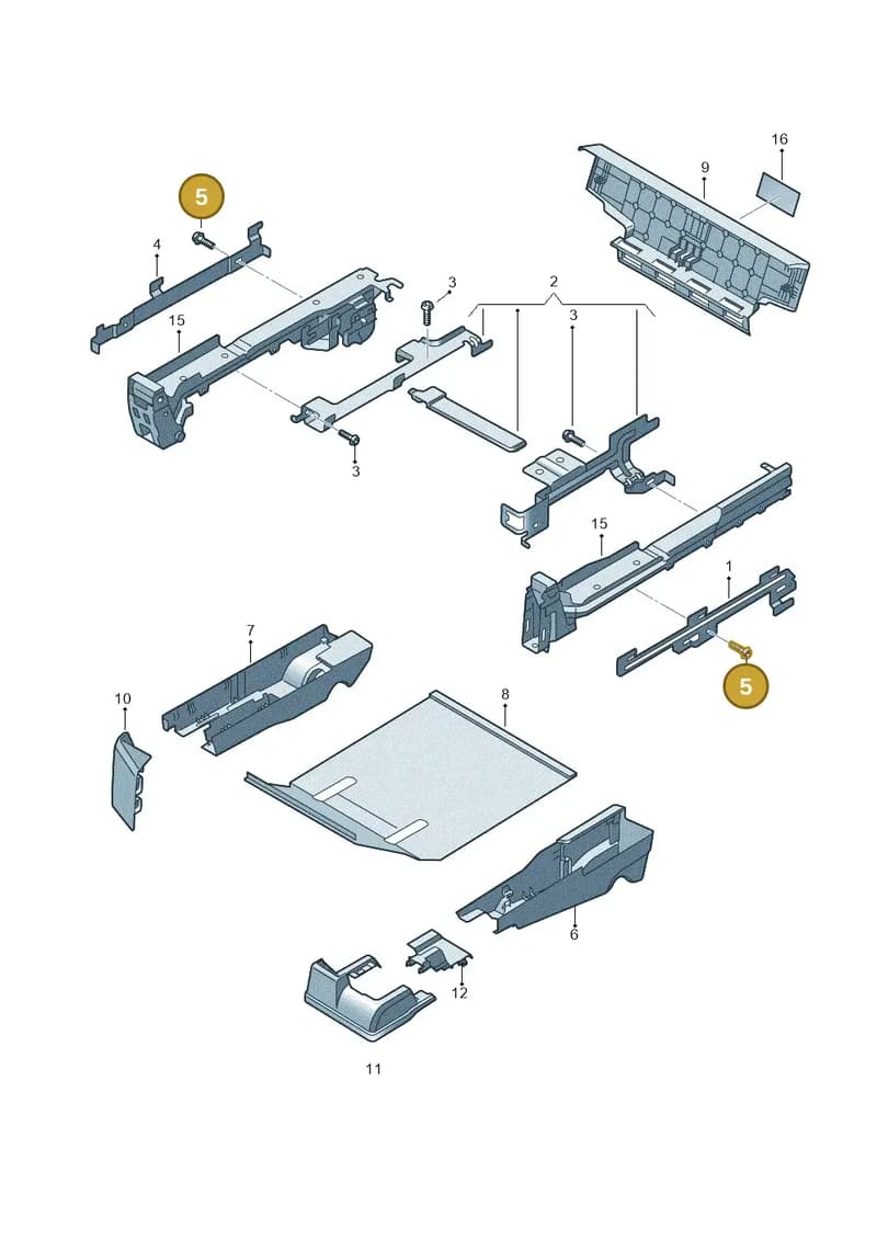 N91055501 — Audi Q7 (2015-2025) diagram 859883200, position 5