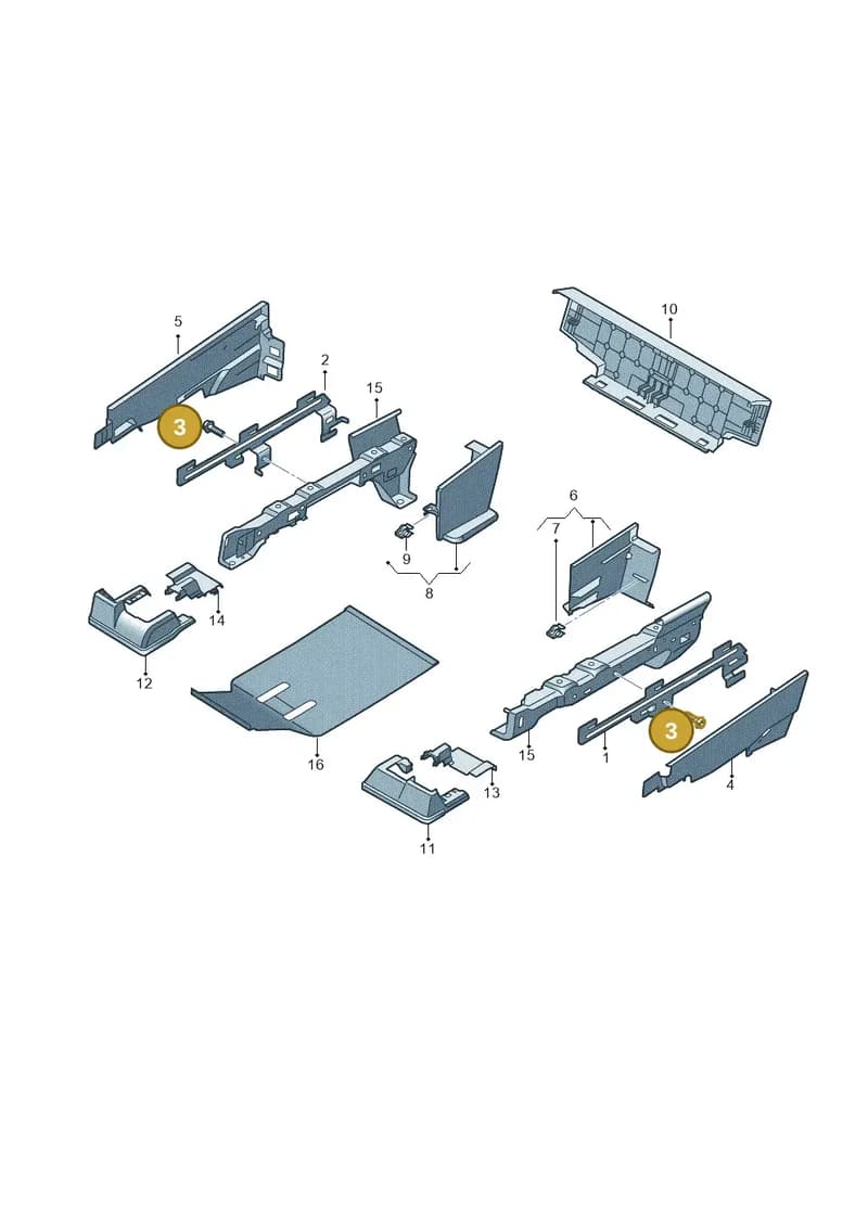 N91055501 — Audi Q7 (2015-2025) diagram 859883250, position 3