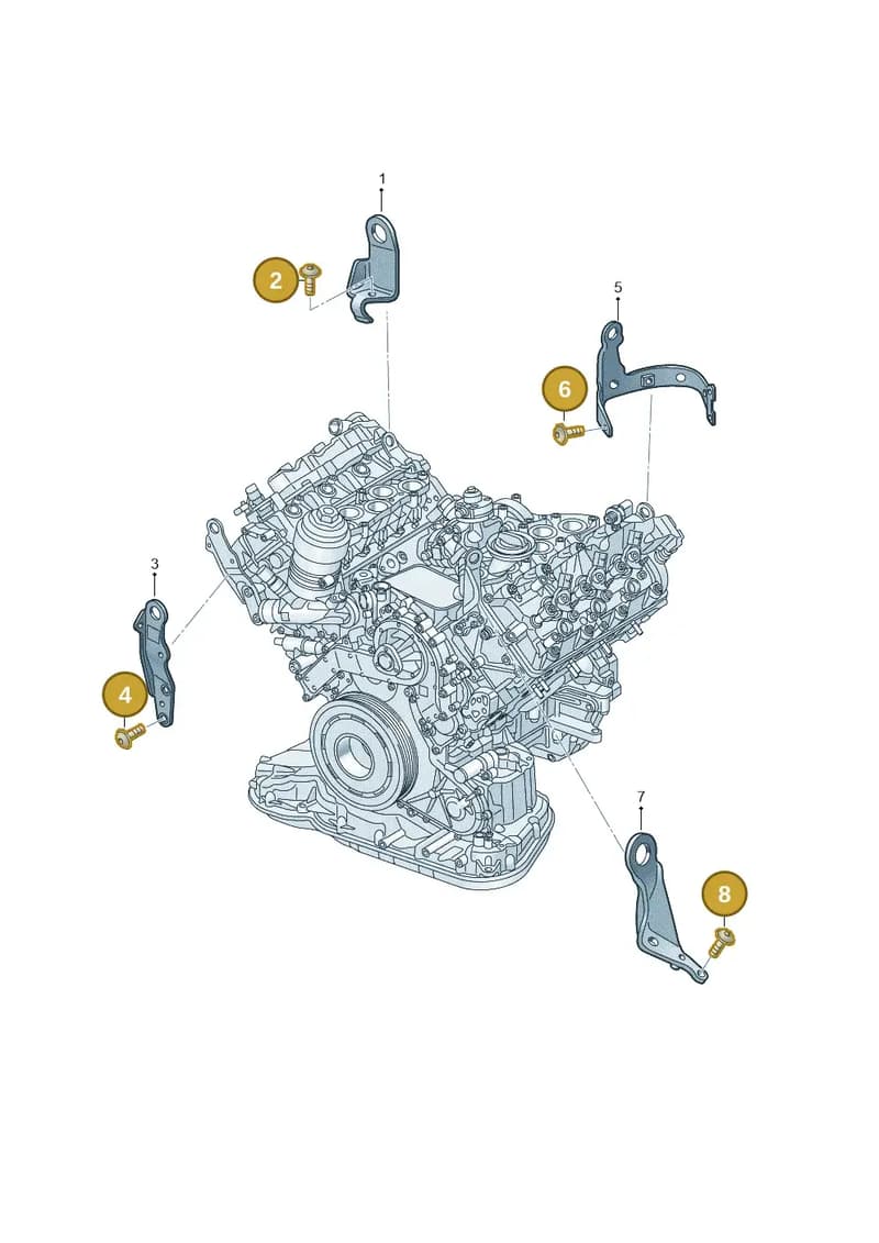 N91065501 — Audi A7 Sportback (2018-2025) diagram 430103090, position 2+4+6+8
