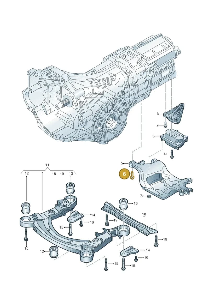 N91066102 — Audi A6 2.7 TDI (2008-2011) diagram 448399100, position 6
