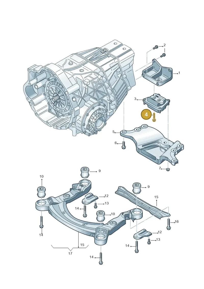N91070401 — Audi A6/S6/Avant/qu.   05> (2004-) diagram 448399700, position 4