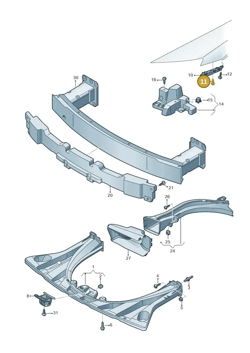 N91074202 — Audi RS e-tron GT (2020-2025) diagram 4j1807000, position 11