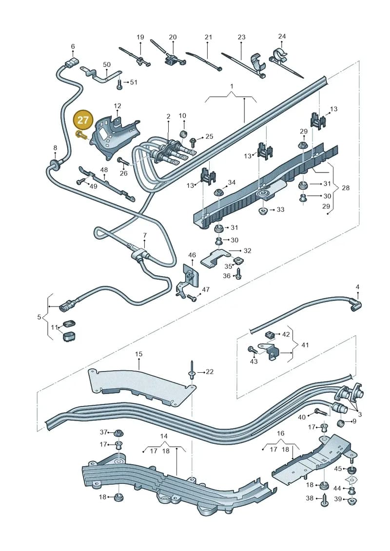 N91078301 — Audi A6 (2018-2025) diagram 435970010, position 27