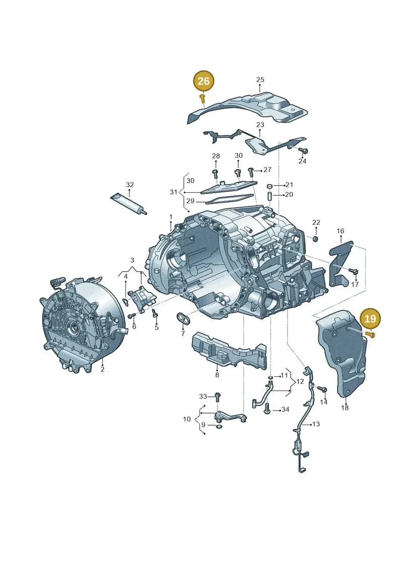 N91078301 — Audi A6 (2018-2025) diagram 896325620, position 19+26