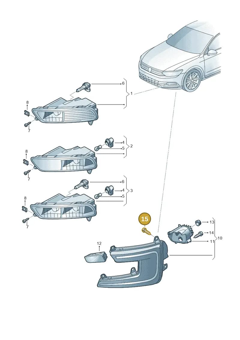 N91084101 — Volkswagen Passat Saloon (2014-2024) diagram 793941400, position 15