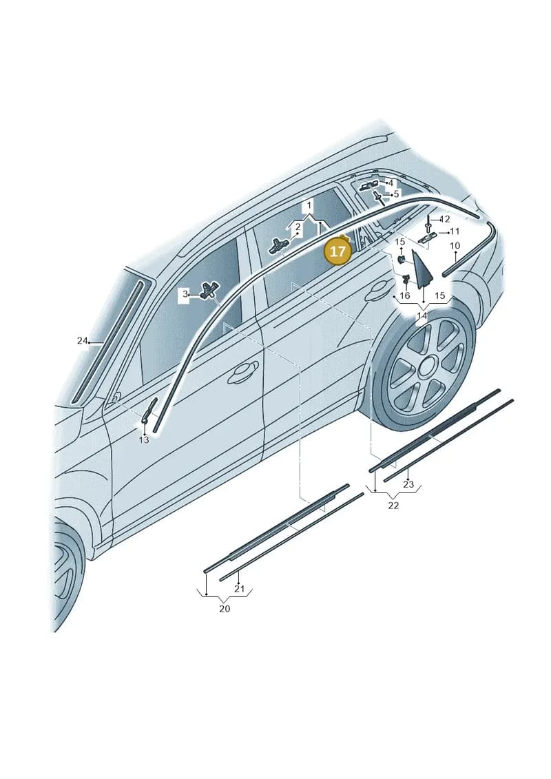 N91089801 — Audi Q5 qu. 2.0 TDI (2012-2017) diagram 751853300, position 17