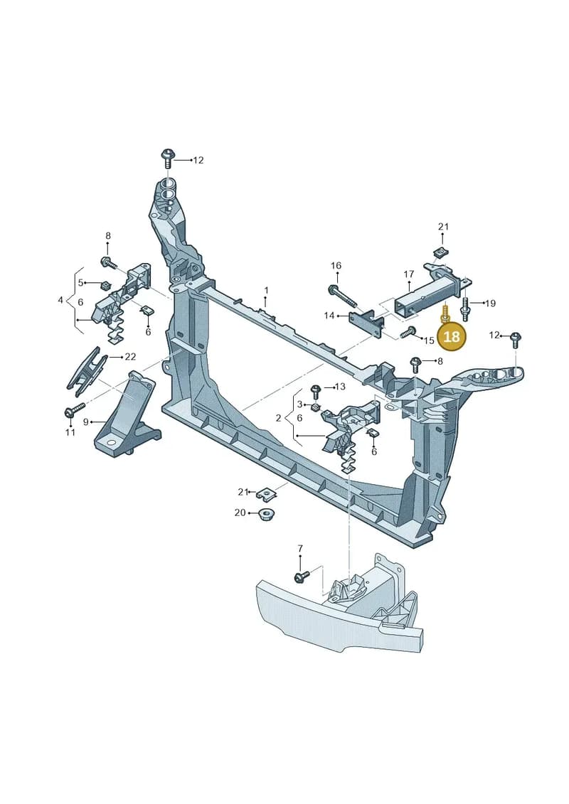 N91104902 — Audi RS6 Avant (2019-2025) diagram 537805000, position 18