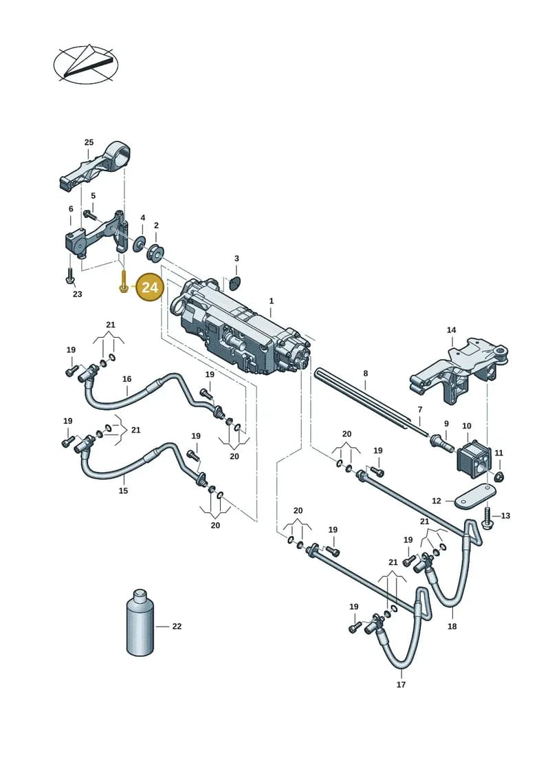 N91105801 — Audi RS e-tron GT (2020-2025) diagram 4j1411030, position 24