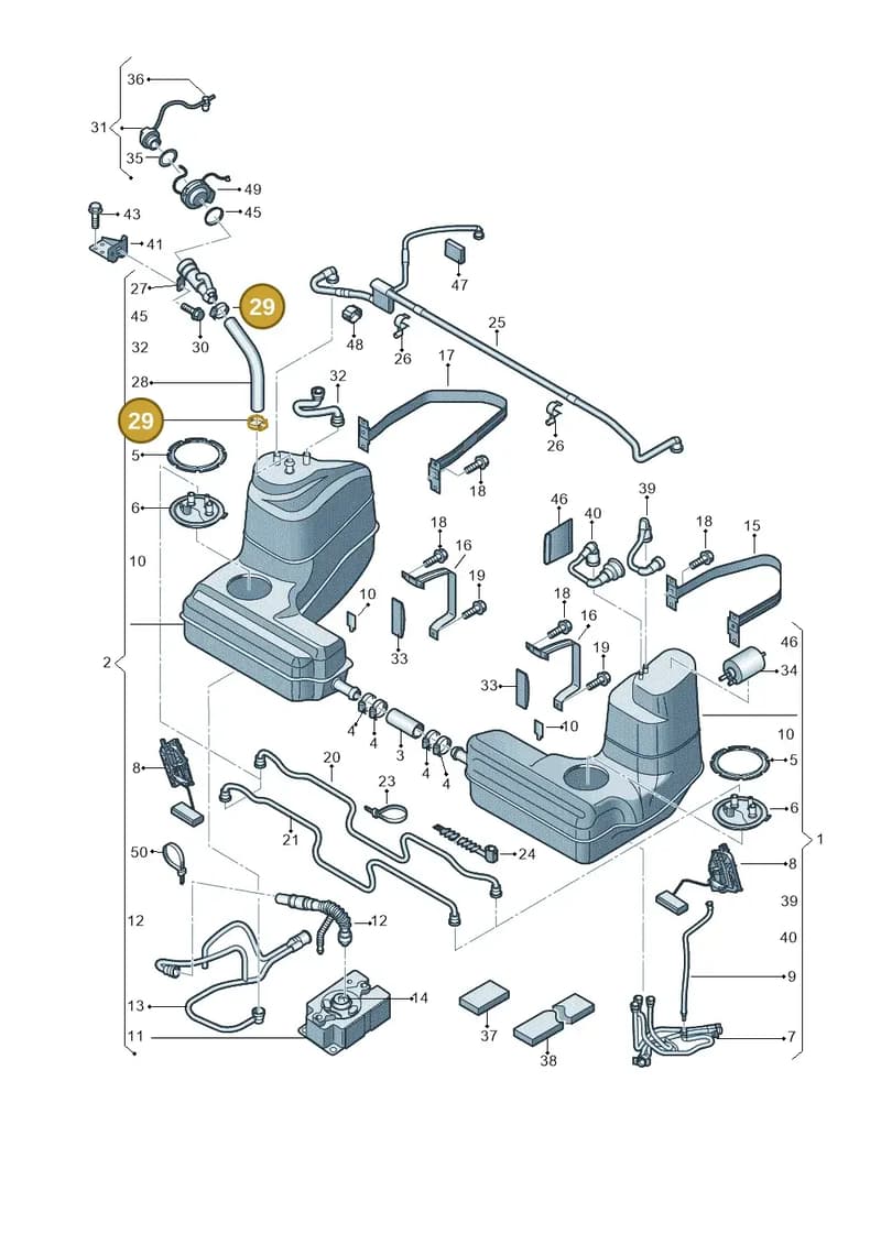 N91115401 — Audi R8 qu. 5.2 (2012-2015) diagram 752201000, position 29