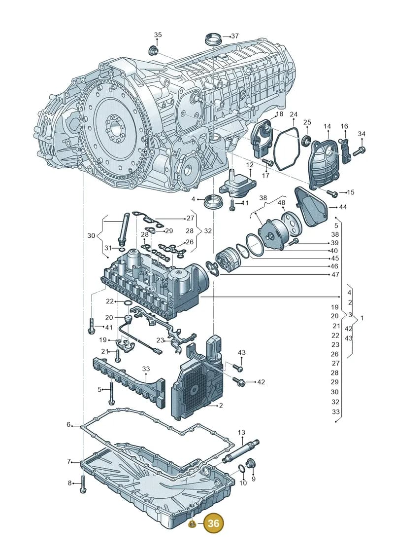 N91119403 — Audi A6 2.0 tdi (2010-2015) diagram 717325810, position 36