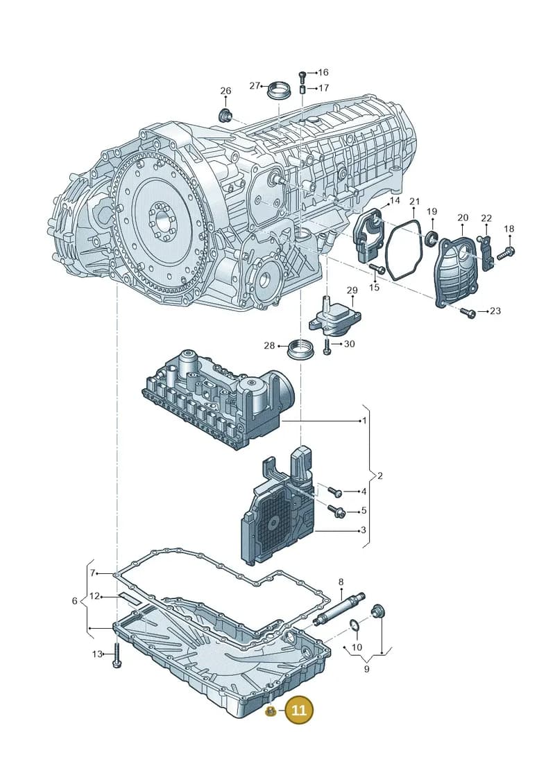 N91119403 — Audi A7 Sportback (2014-2018) diagram 798325800, position 11