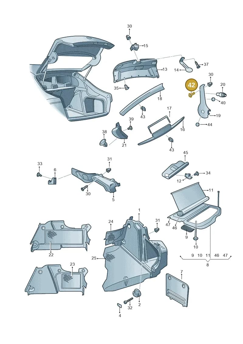N91123502 — Skoda Superb (2013-2015) diagram 632867800, position 42