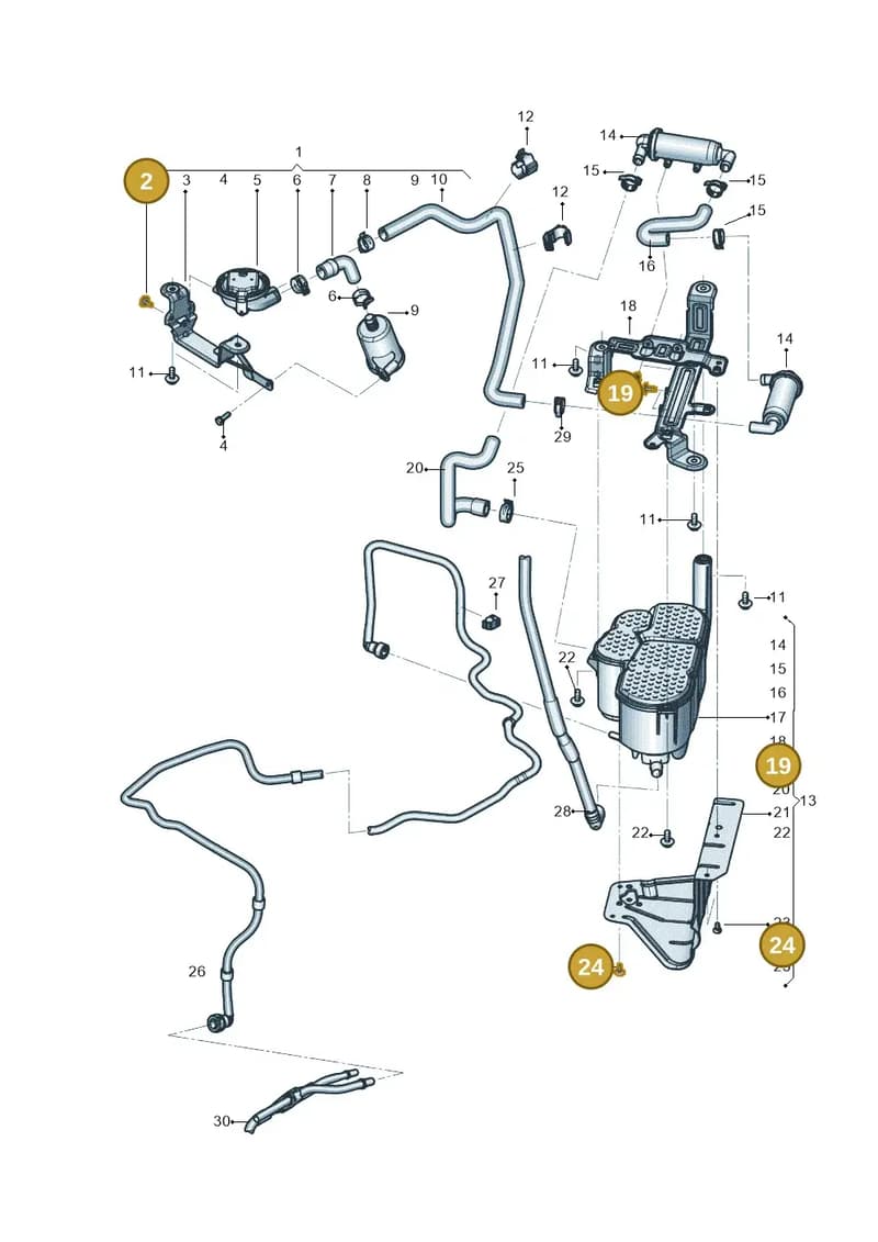N91123502 — Audi Q7 (2015-2025) diagram 819201700, position 2+19+24