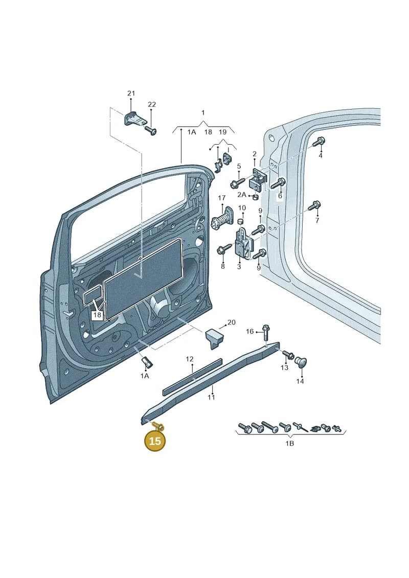 N91128801 — Audi Q7 qu. 3.0 TDI (2009-2015) diagram 493831100, position 15