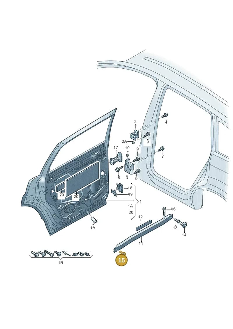 N91128801 — Audi Q7 qu. 3.0 TDI (2009-2015) diagram 493833100, position 15