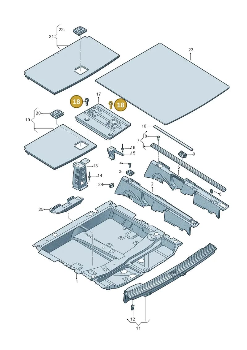 N91128801 — Audi Q7 (2015-2025) diagram 859863850, position 18