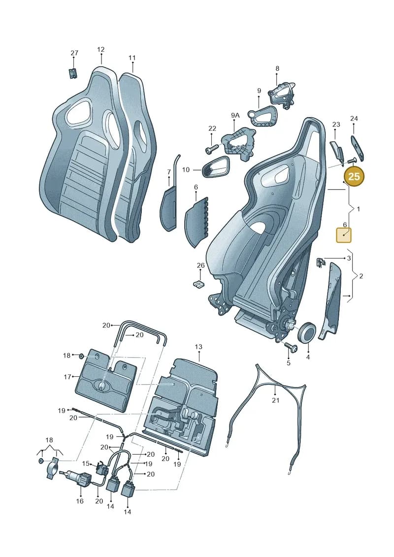 N91136901 — Audi RS5 Cabrio (2012-2015) diagram 759881550, position 25