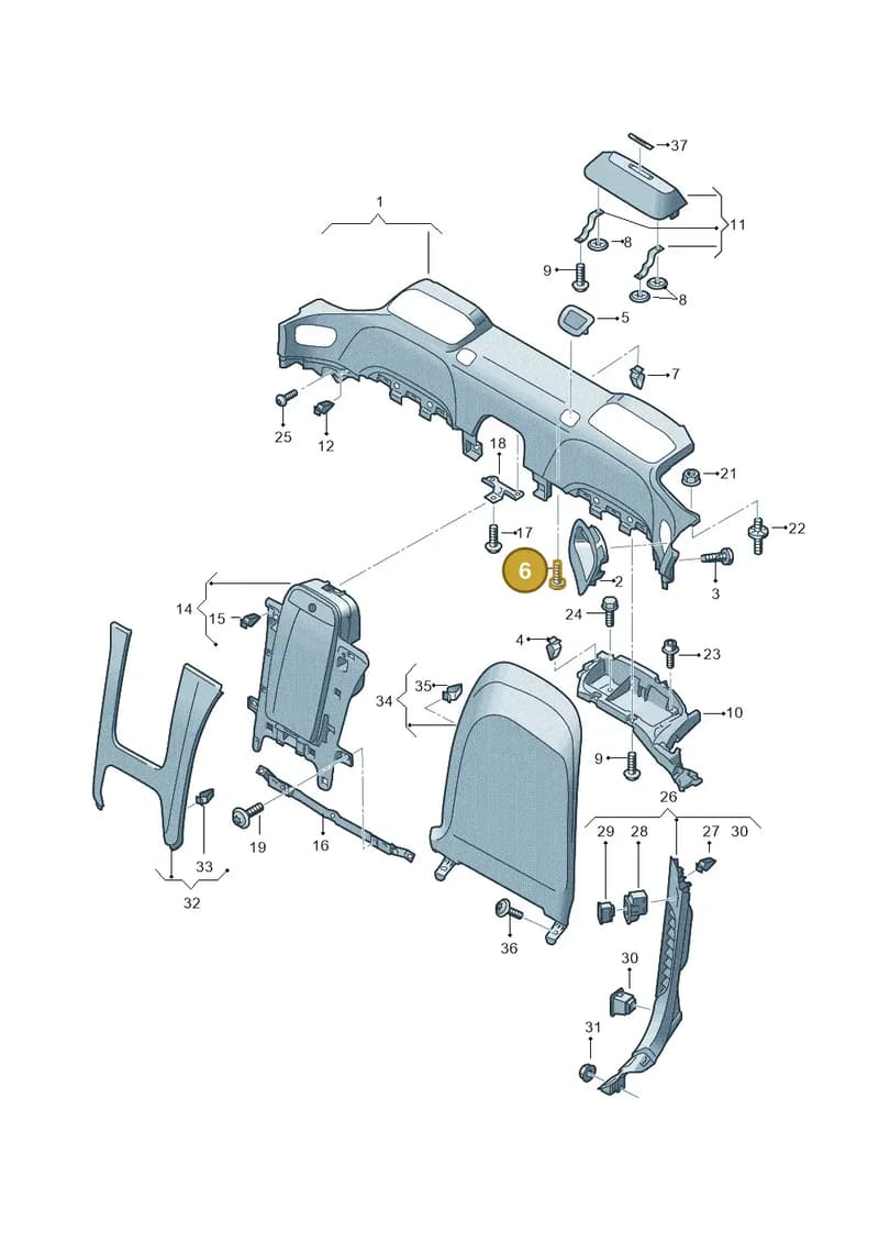 N91142701 — Audi R8 Spyder (2015-2024) diagram 872867520, position 6