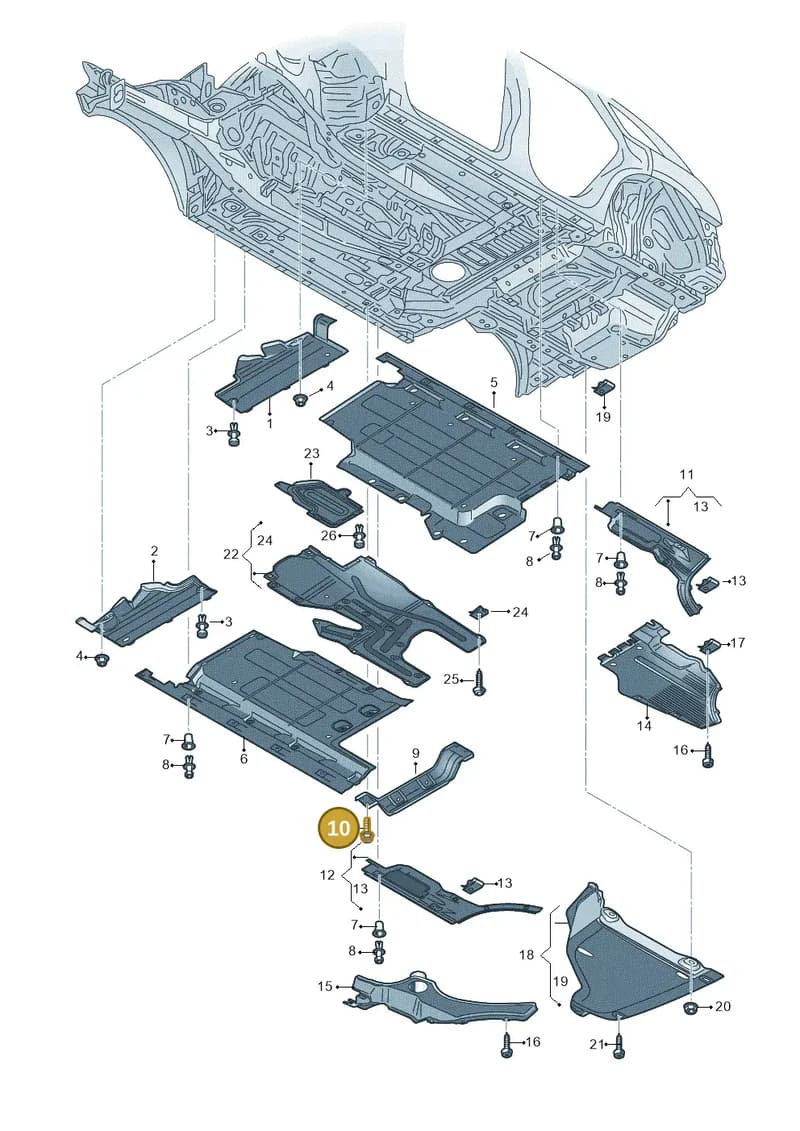 N91145601 — Audi Q5 qu. 2.0 TDI (2012-2017) diagram 647825000, position 10