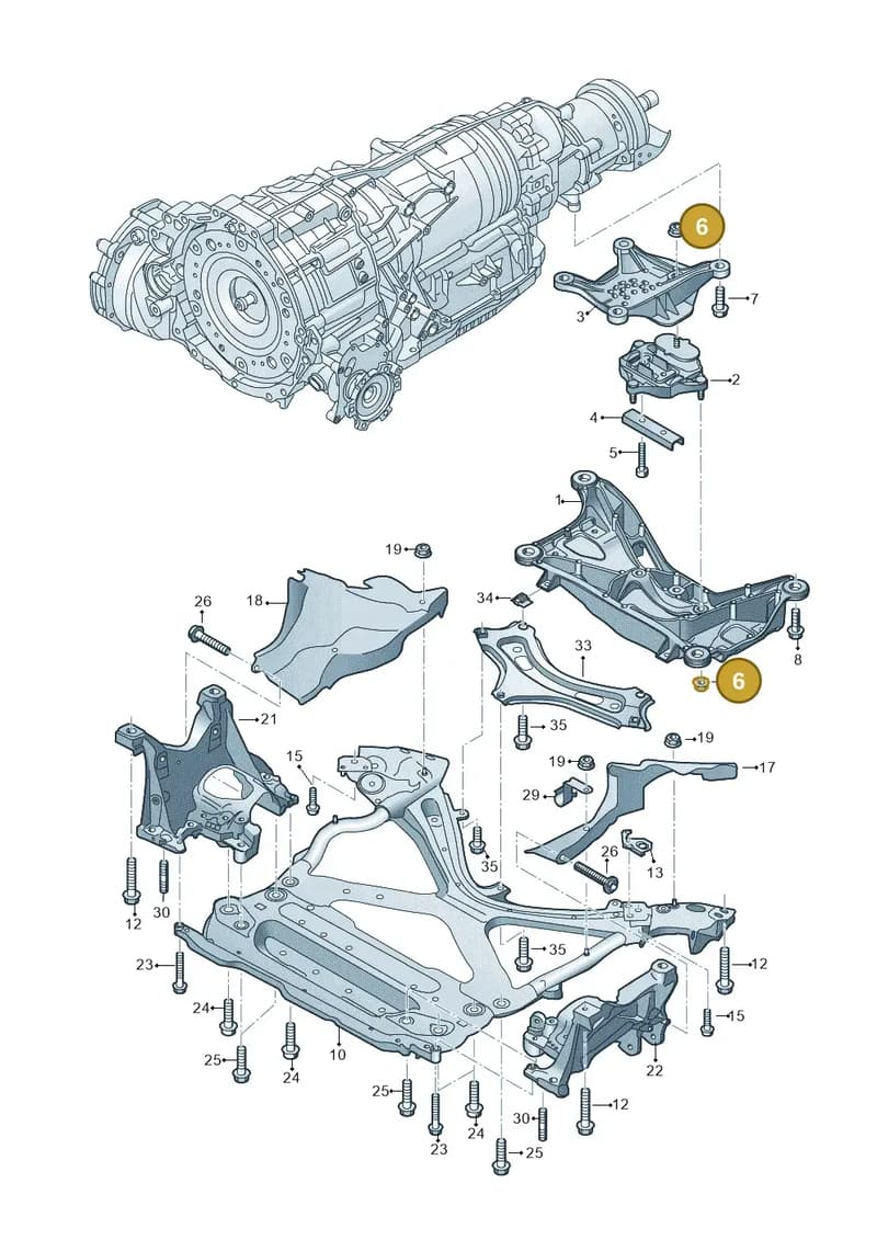 N91157402 — Audi Q5 (2016-2025) diagram 896399700, position 6