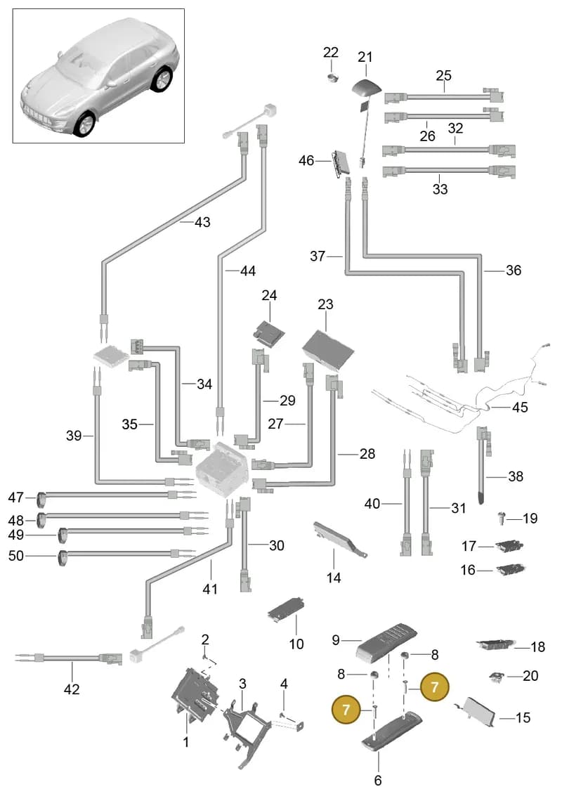 N91159801 — Porsche Macan (2013-2018) diagram p44911010, position 7