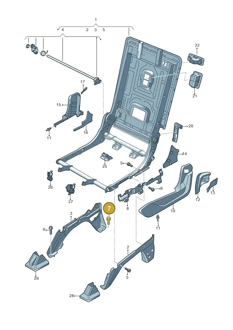 N91167601 — Audi Q7 (2015-2025) diagram 859883000, position 7