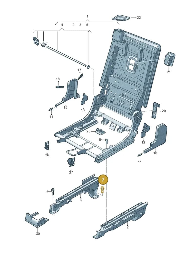 N91167601 — Audi Q7 (2015-2025) diagram 859883400, position 7