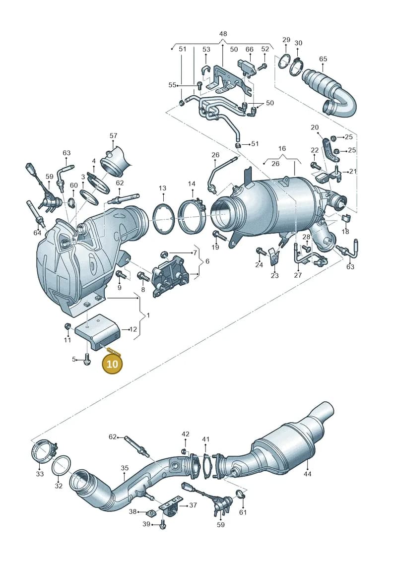 N91170002 — Audi A6 (2018-2025) diagram 430253640, position 10