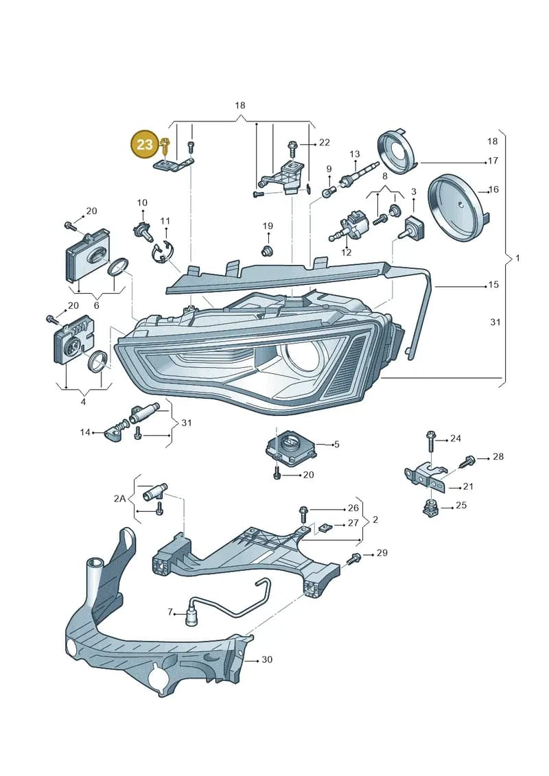 N91171401 — Audi RS5 Cabrio (2012-2015) diagram 724941100, position 23