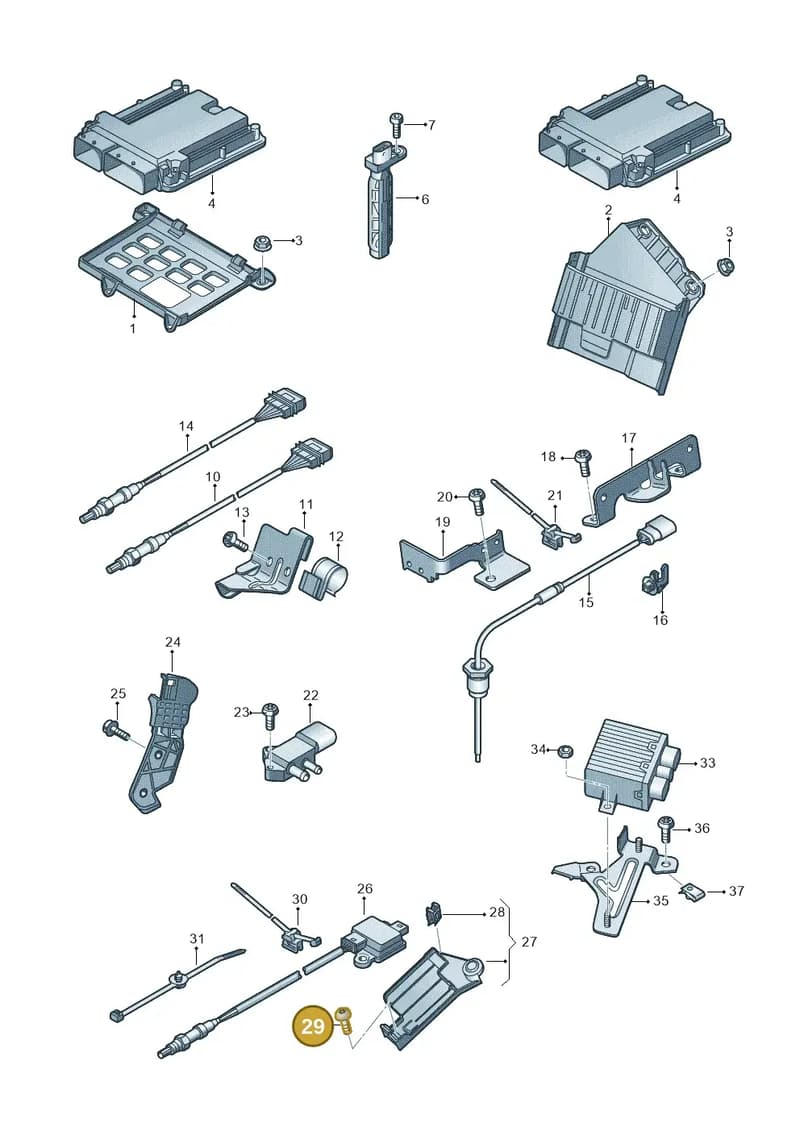 N91171401 — Audi A8 (2013-2018) diagram 771906050, position 29