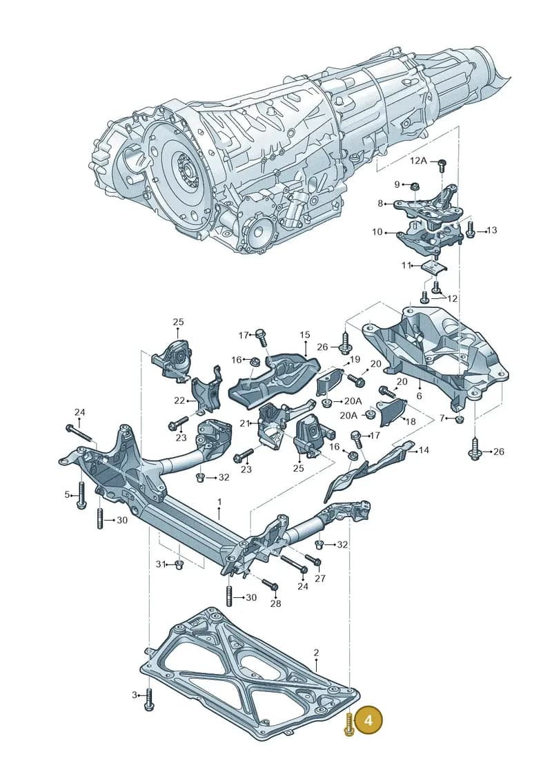 N91174101 — Audi RS6 Avant (2013-2018) diagram 758399800, position 4