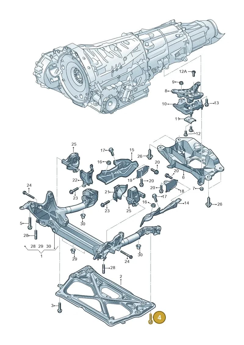 N91174101 — Audi A7 Sportback (2014-2018) diagram 711399750, position 4