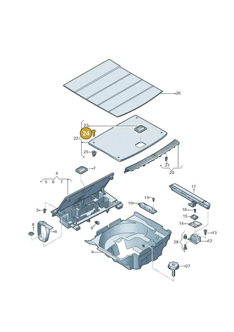N91177801 — Audi A5 Sportback (2016-2025) diagram 897863850, position 24