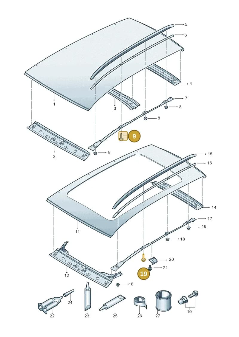 N91183601 — SEAT Leon ST (2016-2020) diagram 754817100, position 9+19