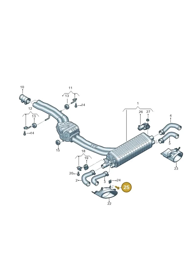 N91188304 — Audi RS Q8 (2019-2025) diagram 595253870, position 25