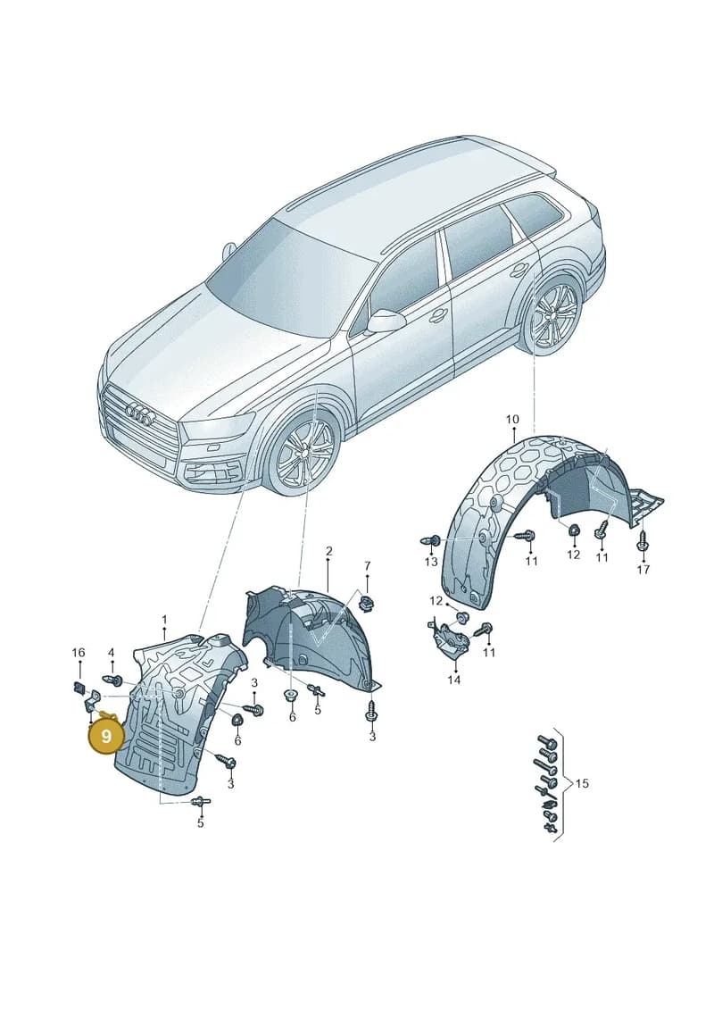 N91188801 — Audi RS Q8 (2019-2025) diagram 859821500, position 9