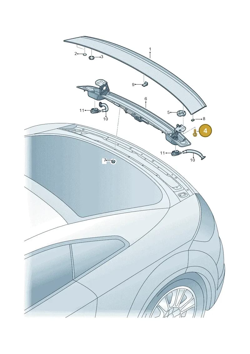 N91190002 — Audi TTS (2014-2023) diagram 850827051, position 4