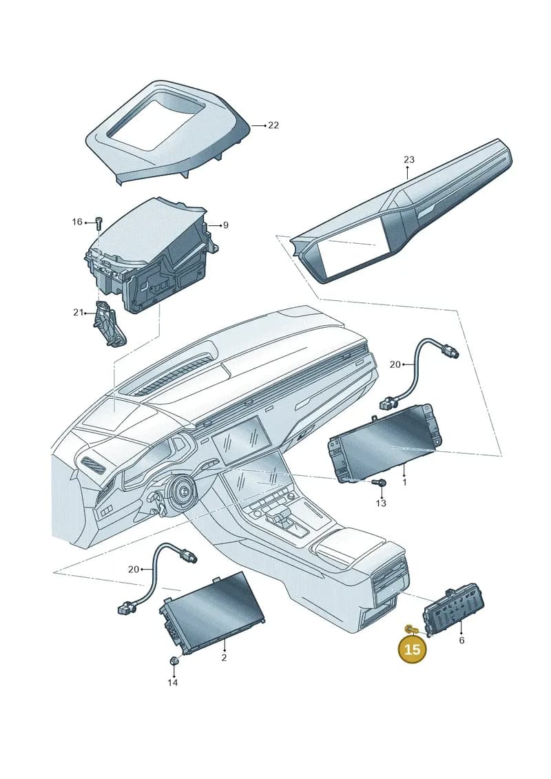 N91193901 — Audi RS Q8 (2019-2025) diagram 429919000, position 15