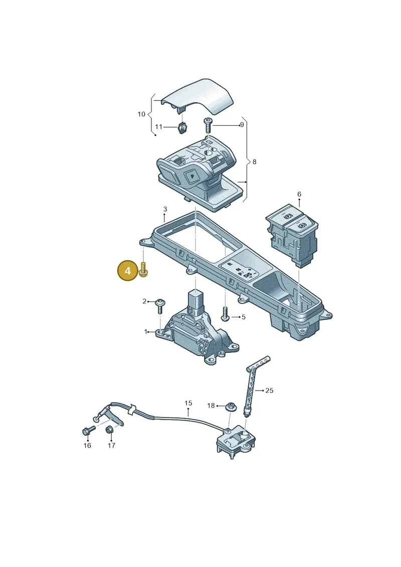 N91193901 — Audi RS6 Avant (2019-2025) diagram 435713100, position 4