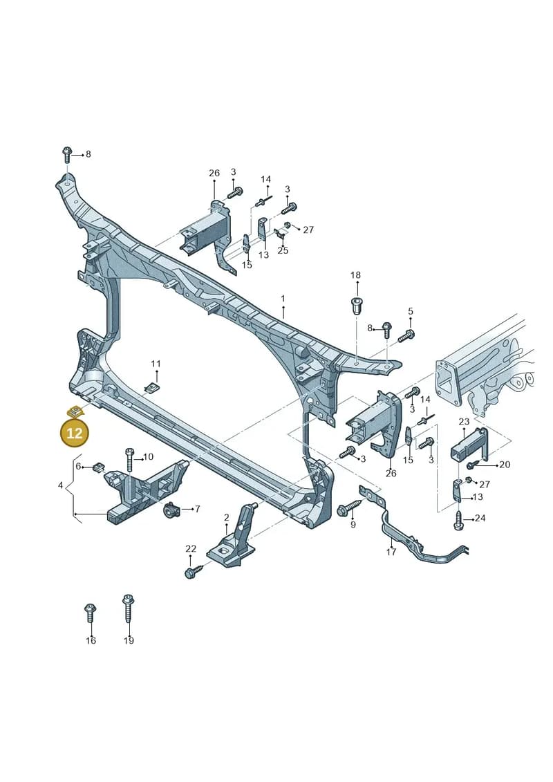N91194101 — Audi RS6 Avant (2013-2018) diagram 758805000, position 12