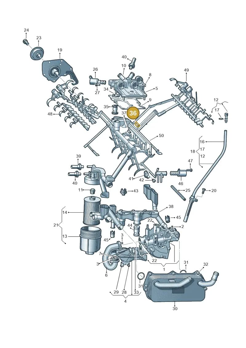 N91199901 — Audi A7 Sportback (2014-2018) diagram 717115100, position 36