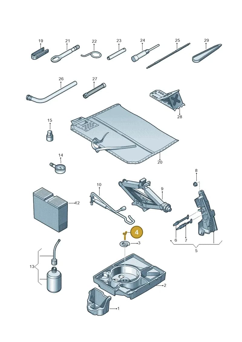 N91209101 — Audi Q3 1.4 (2016-) diagram 855011100, position 4