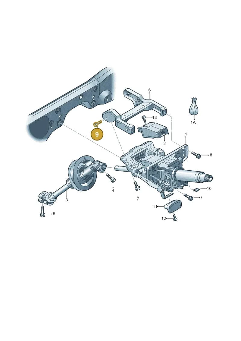 N91209901 — Audi Q5 qu. 2.0 TDI (2012-2017) diagram 620419500, position 9
