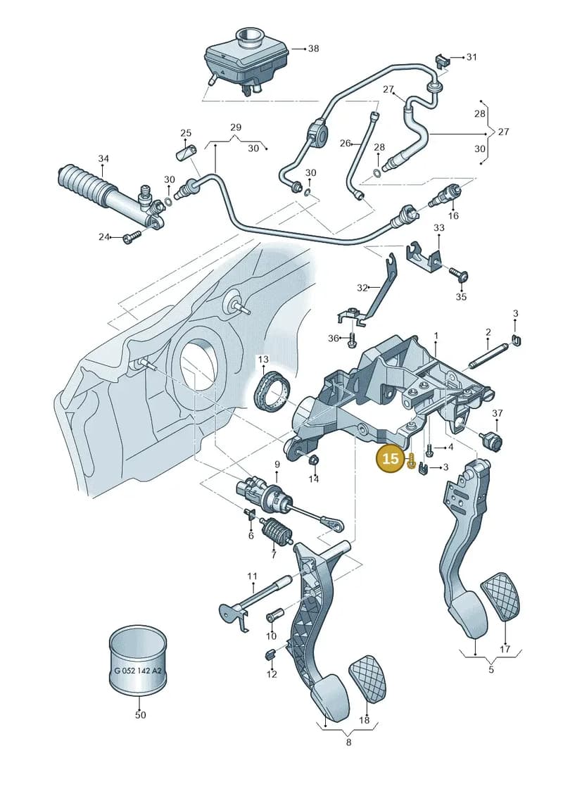 N91209901 — Audi Q5 qu. 2.0 TDI (2012-2017) diagram 670721250, position 15